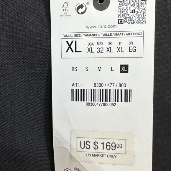 NWT ZARA WOOL BLEND BLAZER ZW COLLECTION - Picture 5 of 8